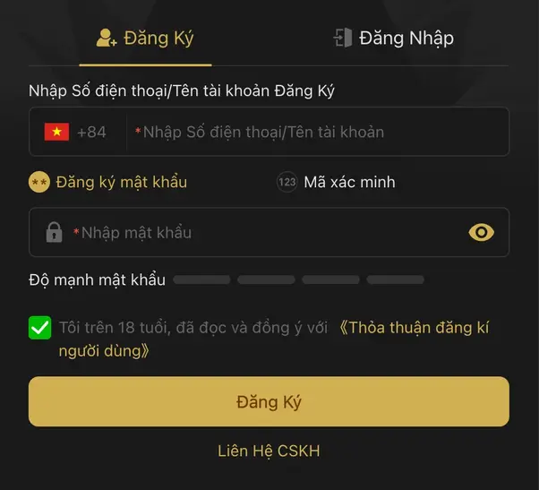 Đăng Ký Tài Khoản Tại 58M Casino